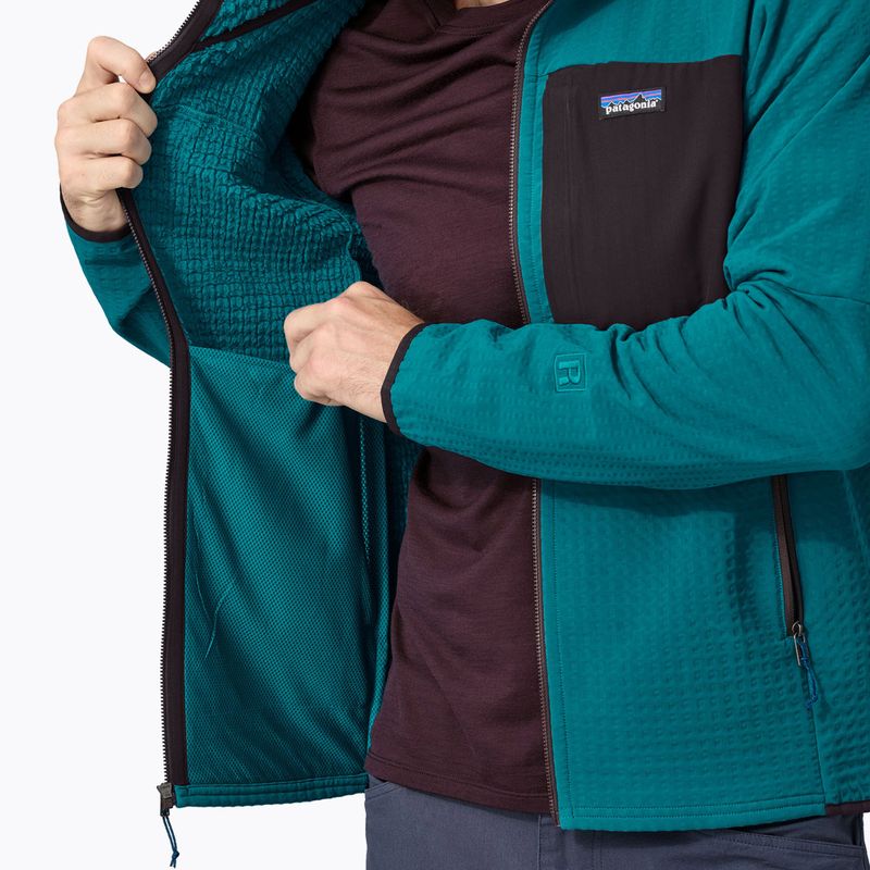 Giacca softshell da uomo Patagonia R2 TechFace Hoody belay blu 7