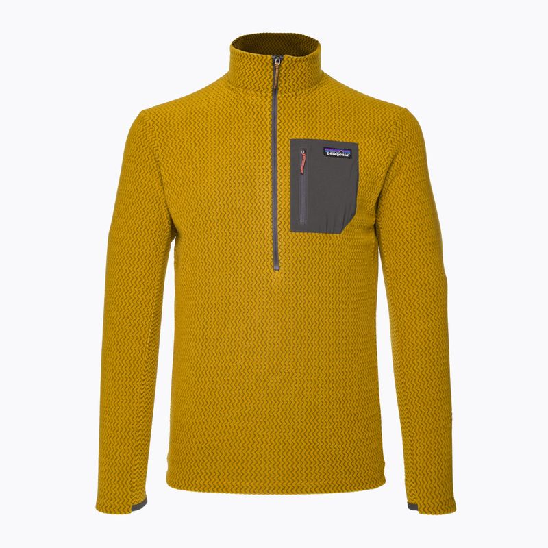 Felpa in pile da uomo Patagonia R1 Air Zip Neck oro cosmico 5