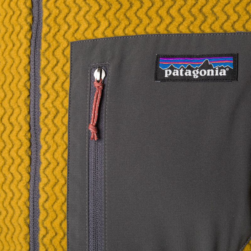 Felpa in pile da uomo Patagonia R1 Air Zip Neck oro cosmico 7