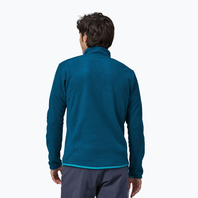 Felpa in pile da uomo Patagonia R1 Air Zip Neck blu lagom 2