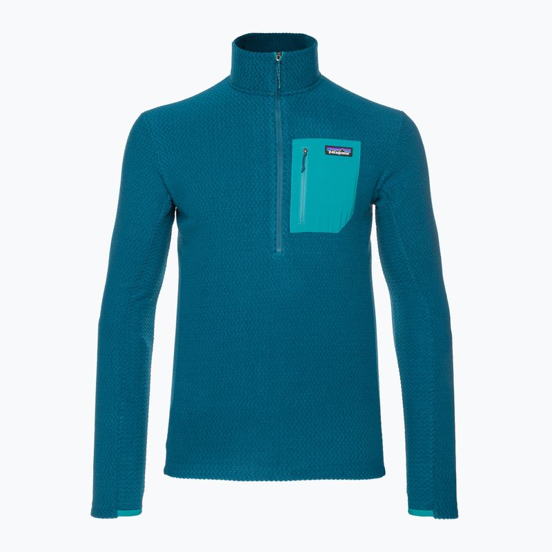 Felpa in pile da uomo Patagonia R1 Air Zip Neck blu lagom 3
