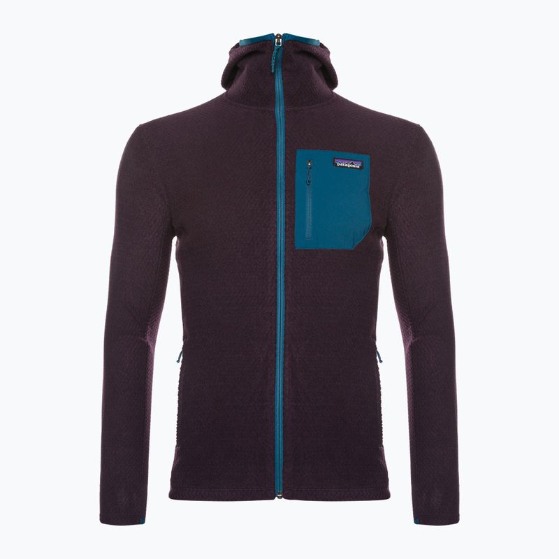 Felpa da trekking da uomo Patagonia R1 Air Full-Zip ossidiana prugna 3