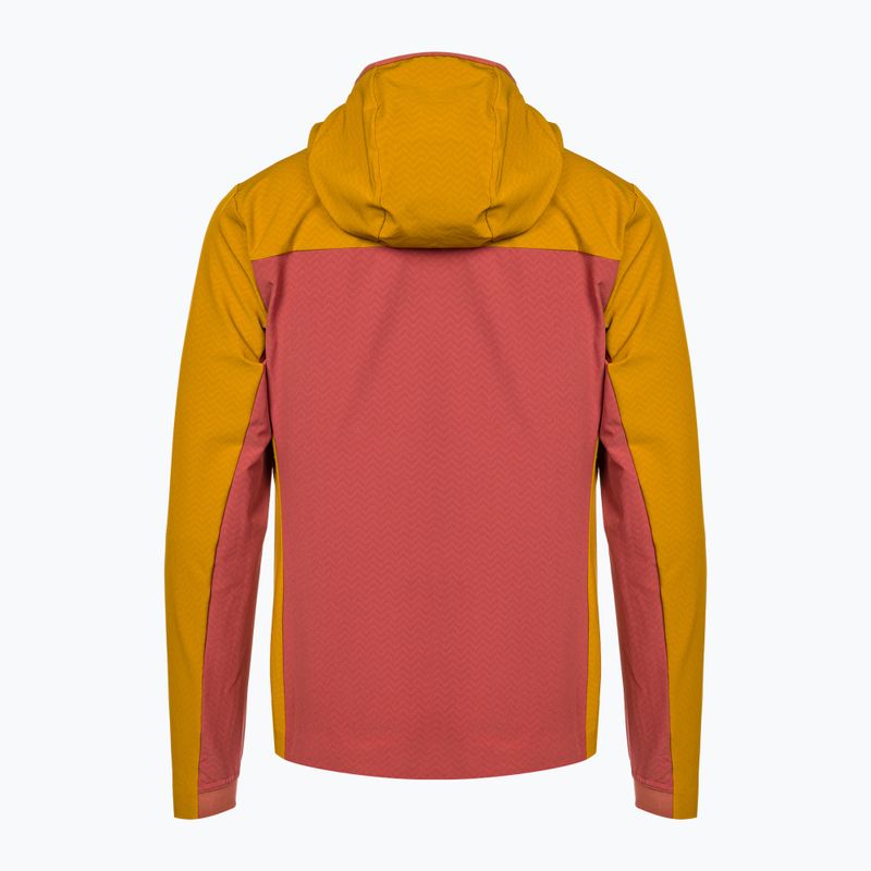 Giacca softshell da donna Patagonia R1 CrossStrata Hoody rosso bardiglio 2
