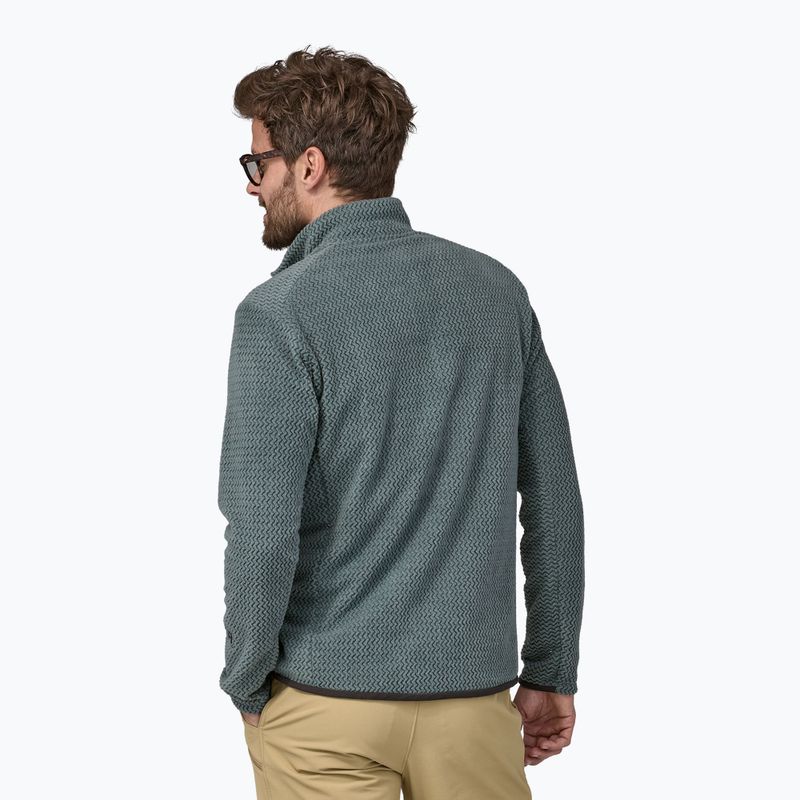 Felpa in pile da uomo Patagonia R1 Air Zip Neck verde nouveau 2