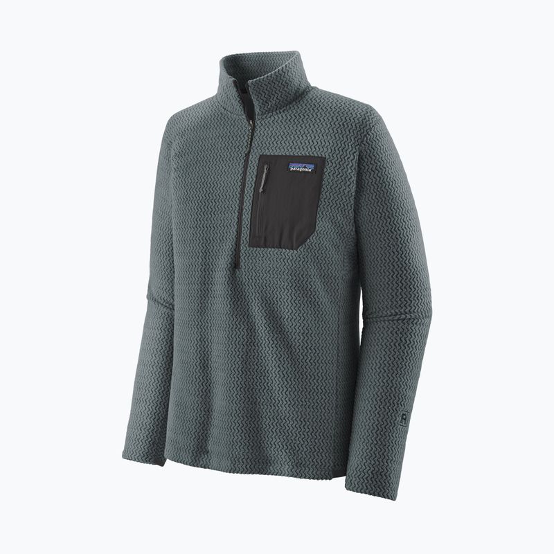 Felpa in pile da uomo Patagonia R1 Air Zip Neck verde nouveau 8