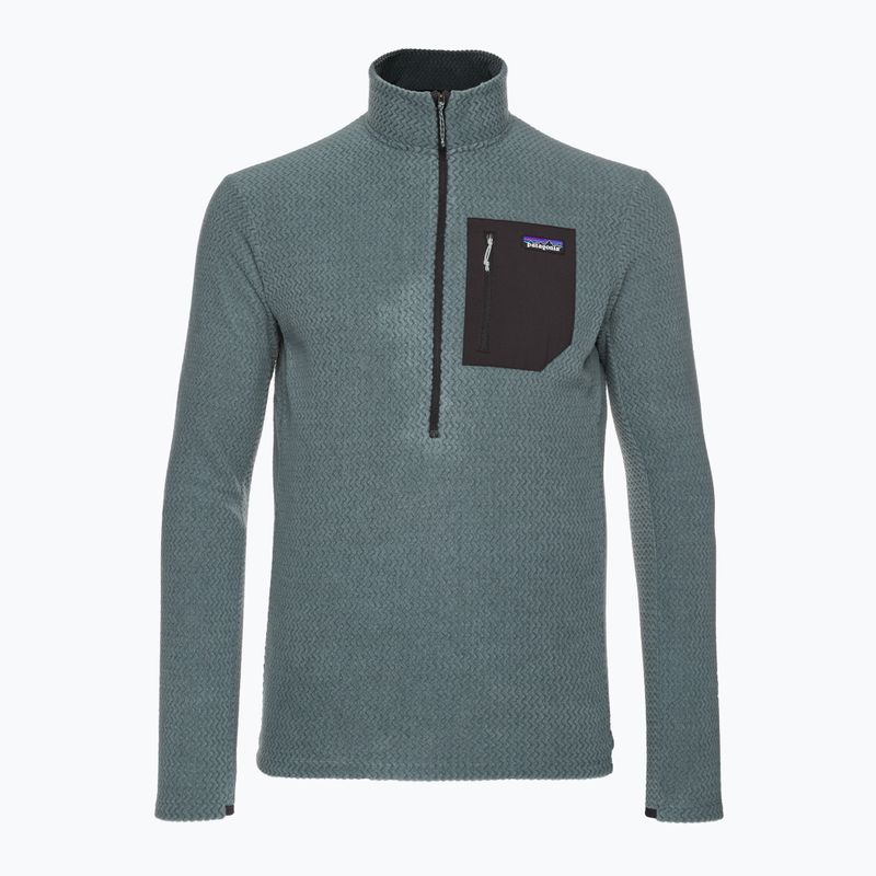 Felpa in pile da uomo Patagonia R1 Air Zip Neck verde nouveau 4
