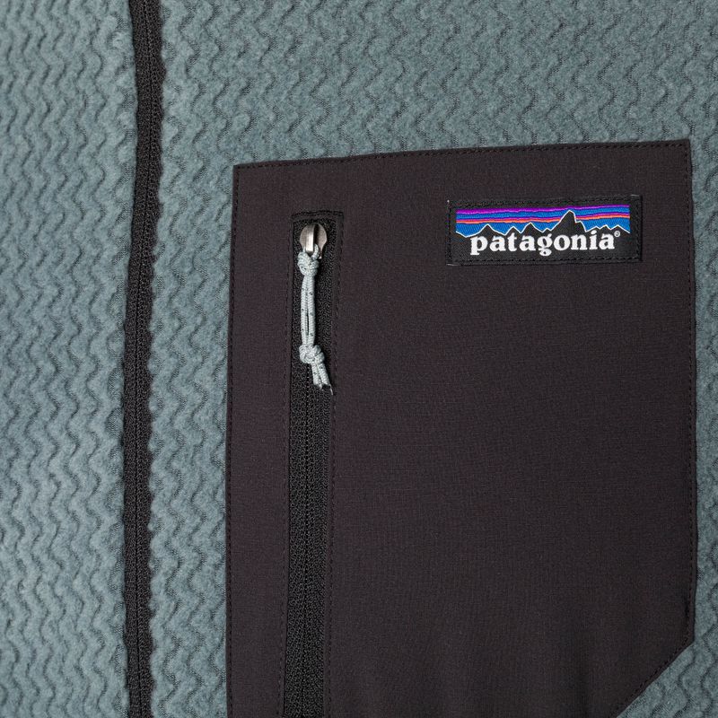 Felpa in pile da uomo Patagonia R1 Air Zip Neck verde nouveau 6
