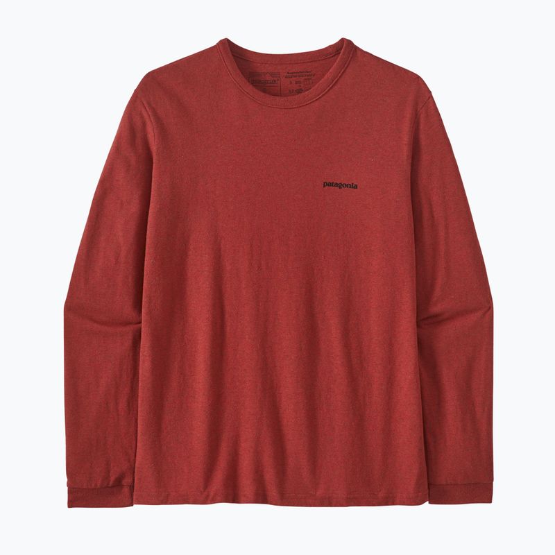 Maniche lunghe da trekking da donna Patagonia P-6 Logo Responsabili-Tee rosso bardiglio 5