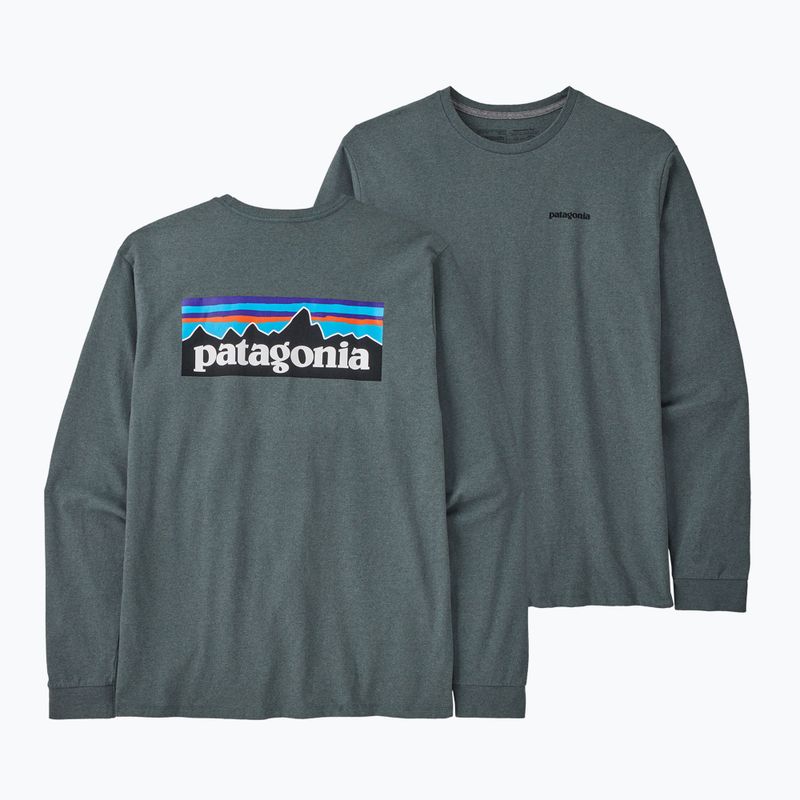 Patagonia P-6 Logo Responsibili Uomo manica lunga trekking verde nouveau 3