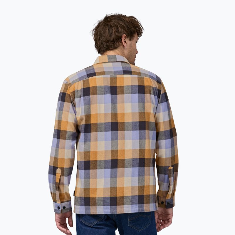 Camicia da uomo Patagonia in cotone organico MW Fjord Flannel guide/mango secco 2
