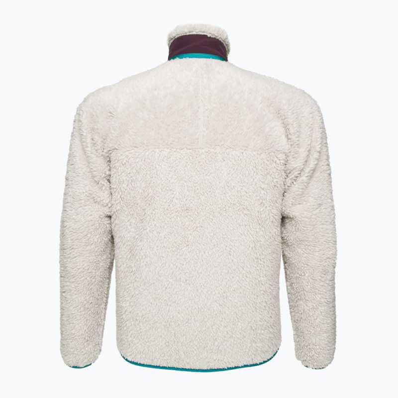 Felpa Patagonia Classic Retro-X da uomo in pile naturale con prugna ossidiana 4