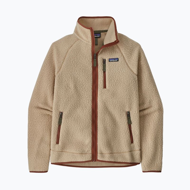 Felpa da uomo in pile Patagonia Retro Pile el cap khaki c/sisu marrone 11
