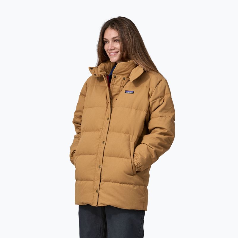 Parka donna Patagonia Cotton Down nido marrone