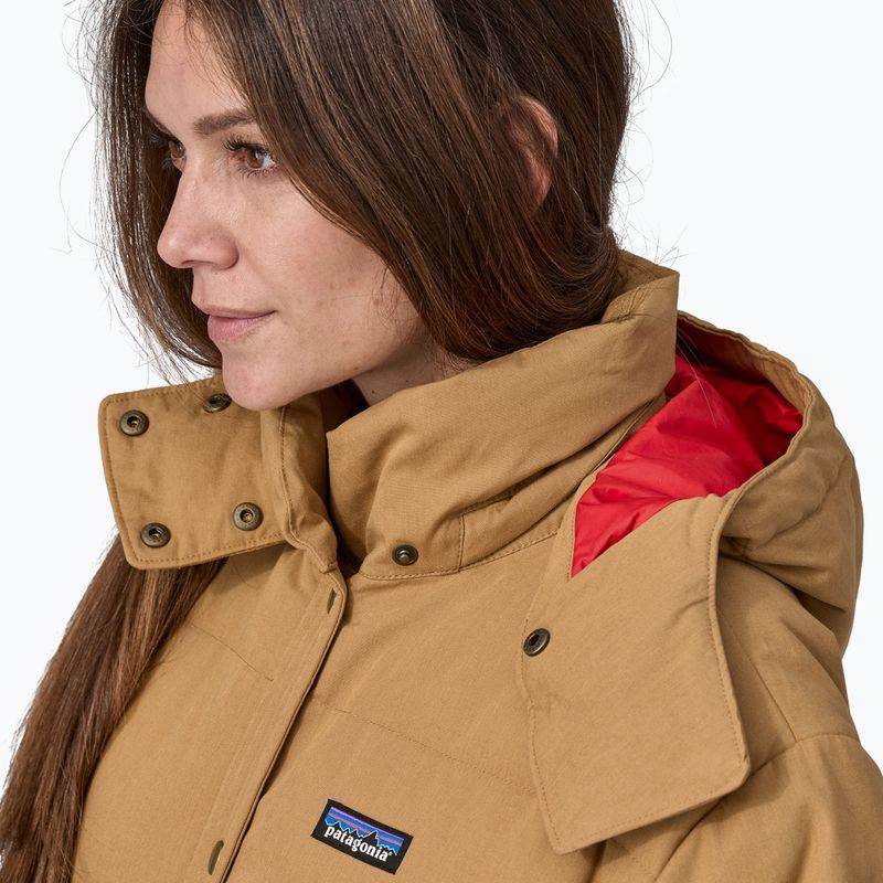 Parka donna Patagonia Cotton Down nido marrone 5