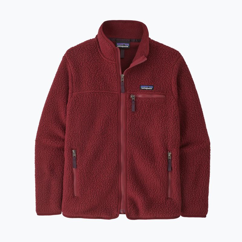 Patagonia Retro Pile felpa trekking donna rosso carminio 4