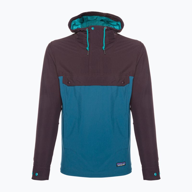 Giacca a vento Patagonia Isthmus Anorak da uomo blu lagom