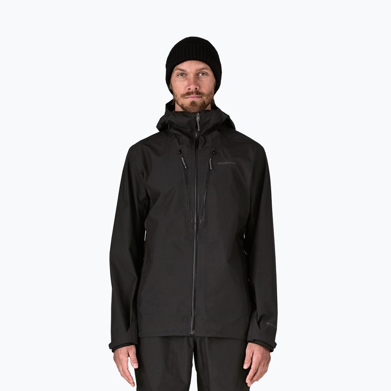 Patagonia giacca antipioggia da uomo Triolet nero 2