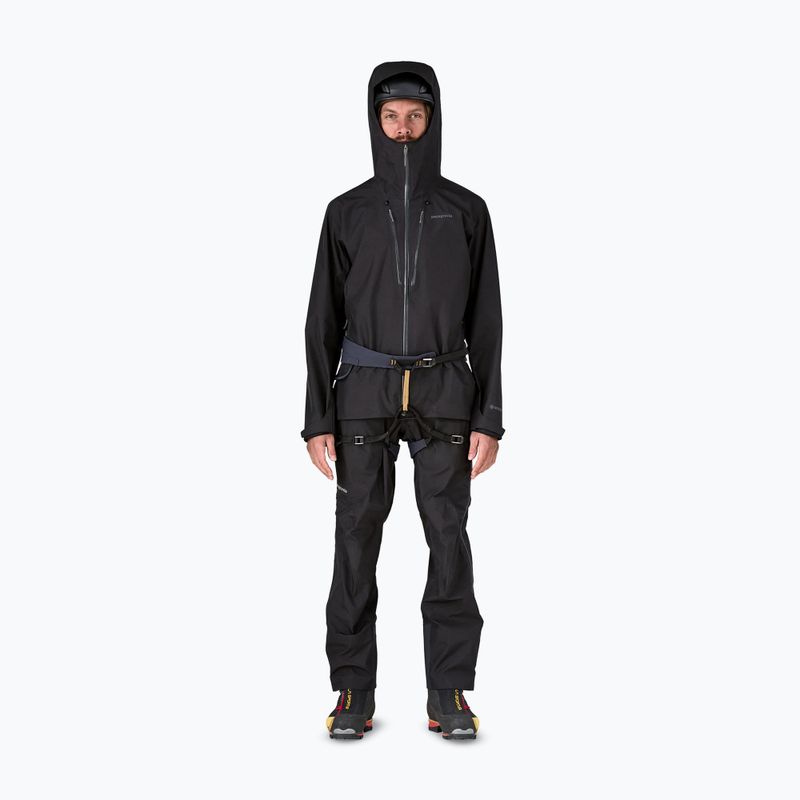 Patagonia giacca antipioggia da uomo Triolet nero 4