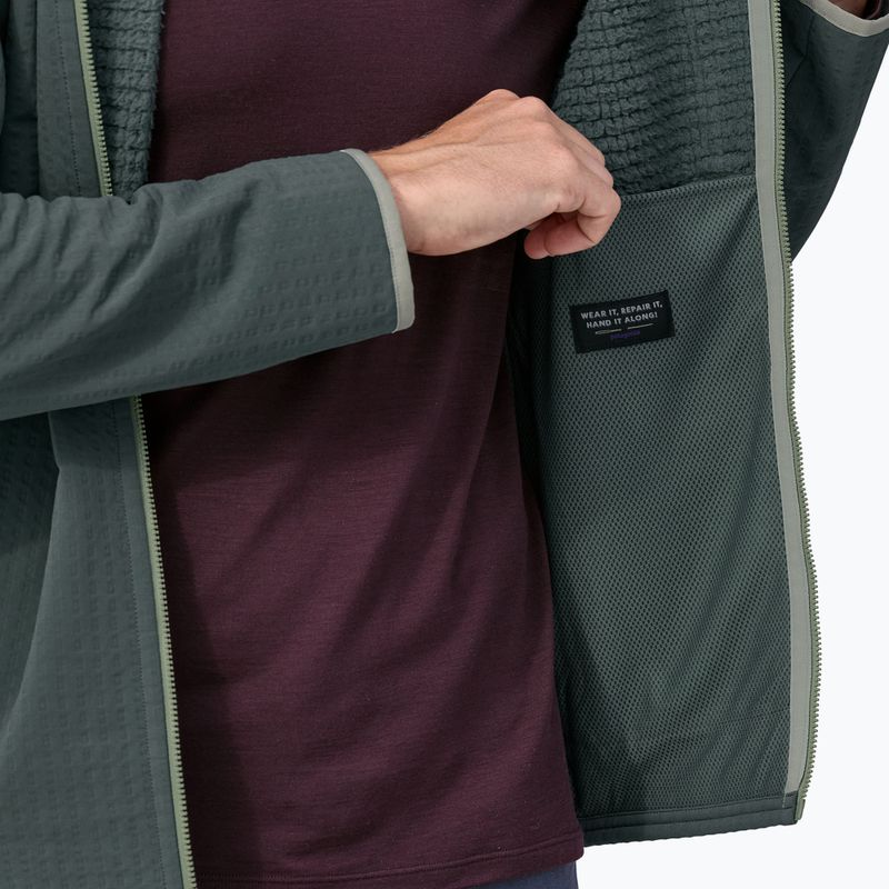 Giacca softshell Patagonia R2 TechFace da uomo verde nouveau 7