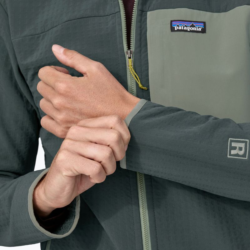 Giacca softshell Patagonia R2 TechFace da uomo verde nouveau 8