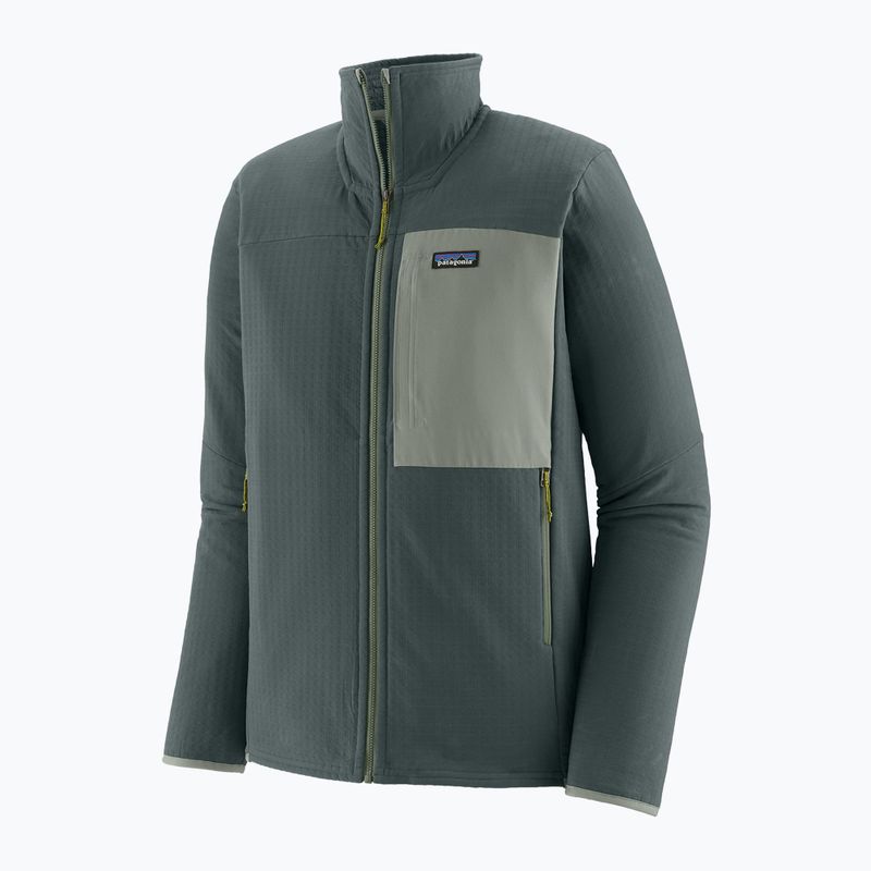 Giacca softshell Patagonia R2 TechFace da uomo verde nouveau 10