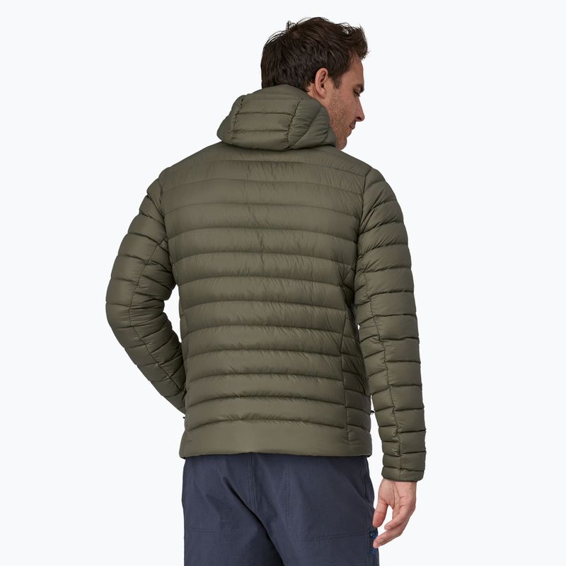 Patagonia Down Sweater Hoody verde bacino da uomo 2