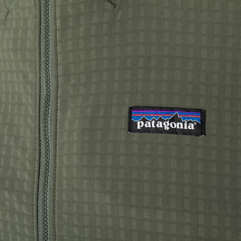 Giacca softshell da uomo Patagonia R1 TechFace Hoody basin verde 3