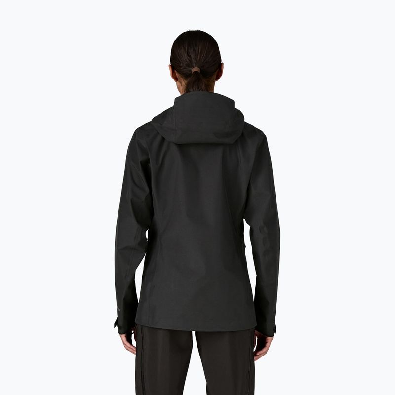 Patagonia giacca antipioggia donna Triolet nero 3