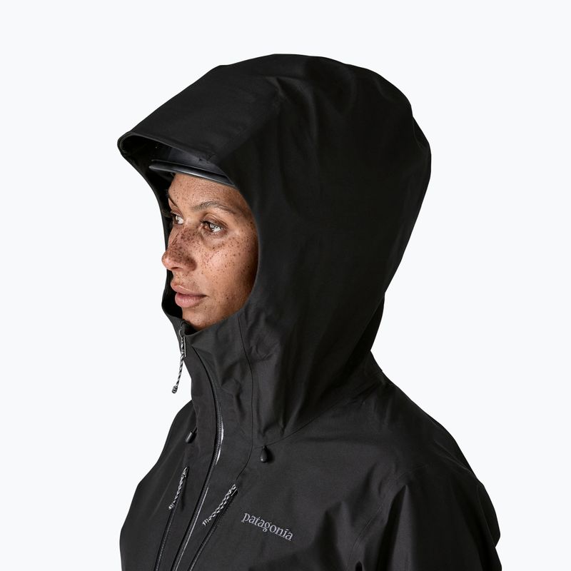 Patagonia giacca antipioggia donna Triolet nero 5