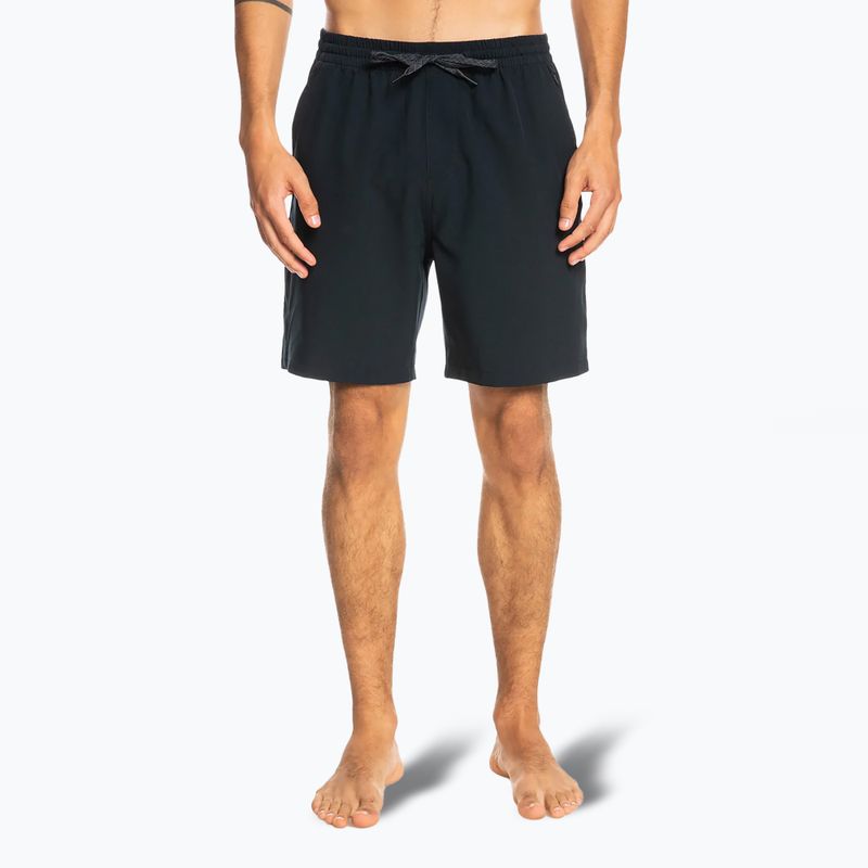 Pantaloncini da bagno Quiksilver Ocean Elastic 18" da uomo, nero 3