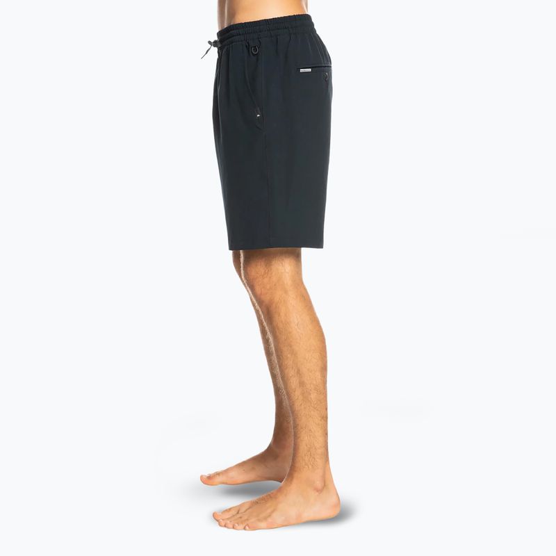 Pantaloncini da bagno Quiksilver Ocean Elastic 18" da uomo, nero 6