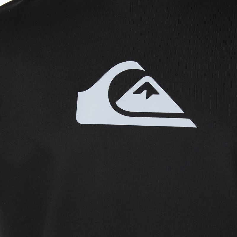 Camicia da bagno Quiksilver per bambini Solid Streak nero 3