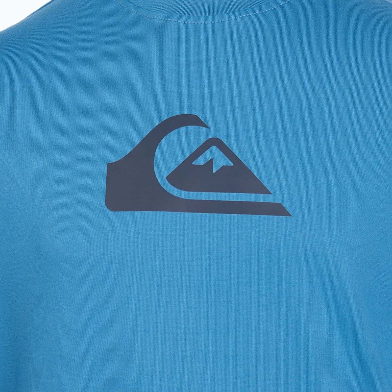 Quiksilver Solid Streak manica lunga da bagno blu per bambini 3