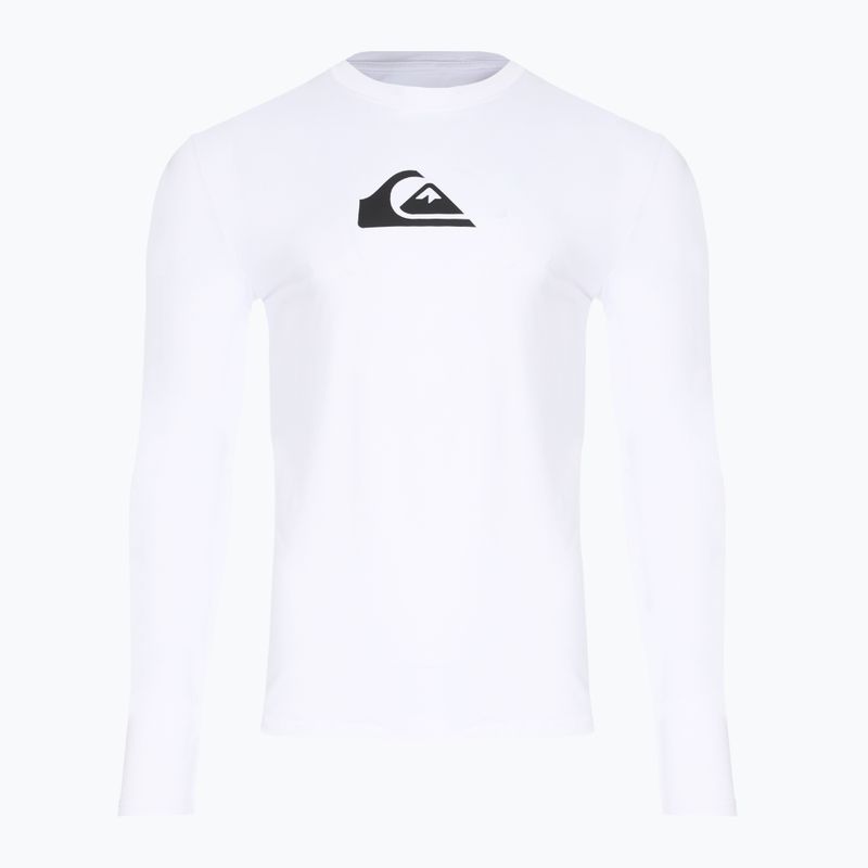 Quiksilver uomo nuoto manica lunga Solid Streak bianco