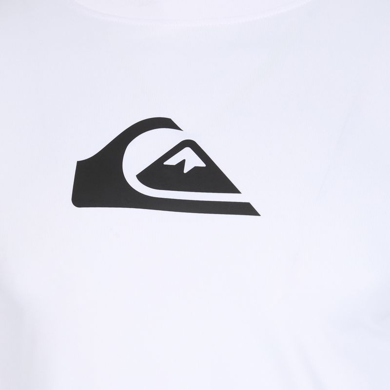 Quiksilver uomo nuoto manica lunga Solid Streak bianco 4
