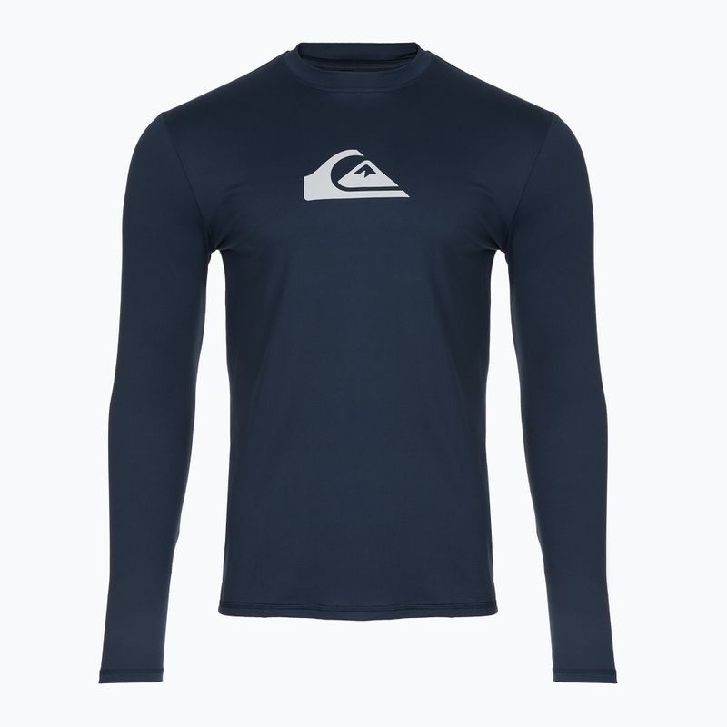 Quiksilver Solid Streak Uomo blazer navy/manica lunga da nuoto grigio