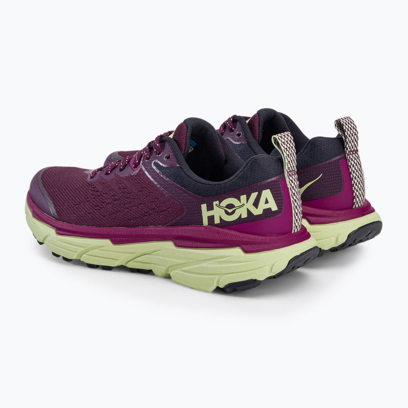 Scarpe da corsa da donna HOKA Challenger ATR 6 grape wine/butterfly 4