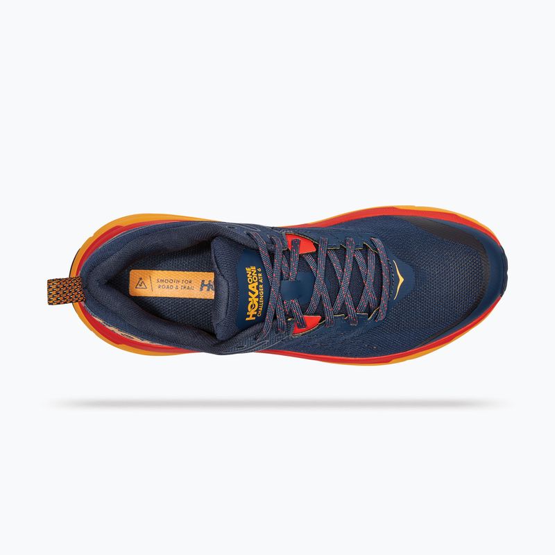 Scarpe da corsa da uomo HOKA Challenger 6 ATR Wide spazio esterno/giallo radiante 15