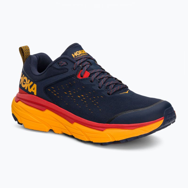 Scarpe da corsa da uomo HOKA Challenger 6 ATR Wide spazio esterno/giallo radiante