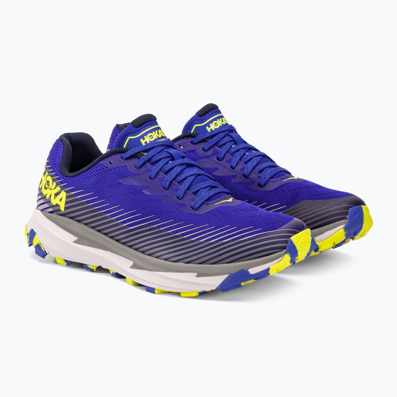 Scarpe da corsa da uomo HOKA Torrent 2 blu/pelle di squalo 4