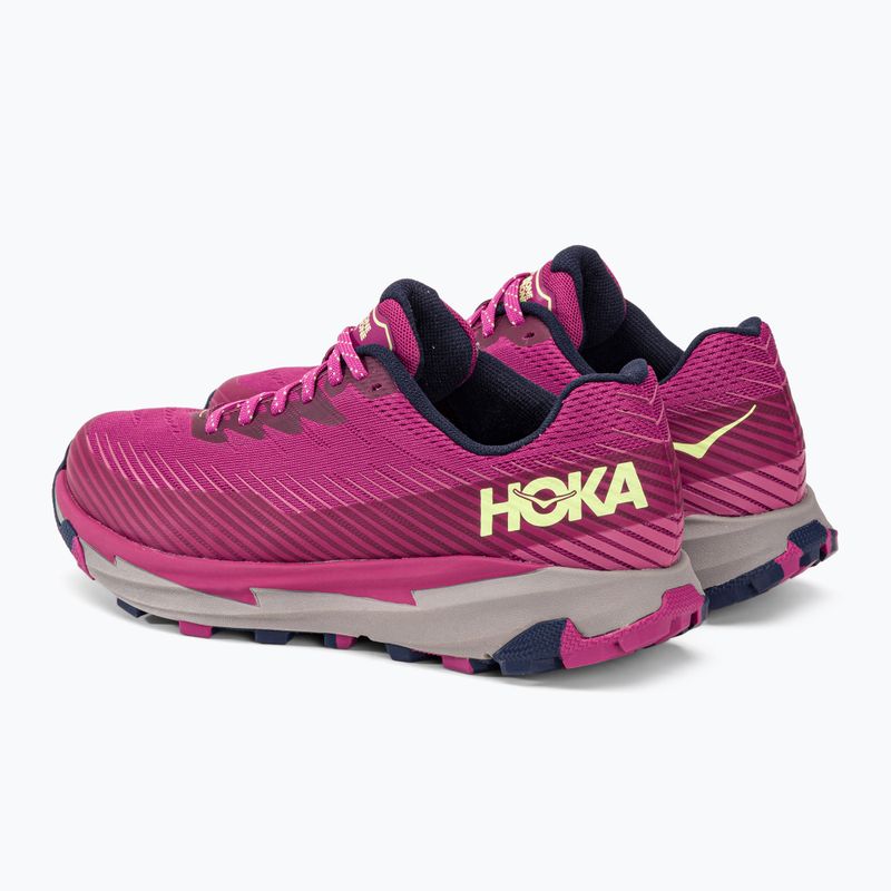 Scarpe da corsa da donna HOKA Torrent 2 festival fucsia/ibis rosa 4