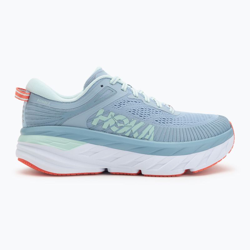 Scarpe da corsa da uomo HOKA Bondi 7 nebbia blu/vetro blu 2