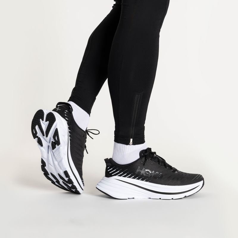 Scarpe da corsa da uomo HOKA Bondi X nere/bianche 2
