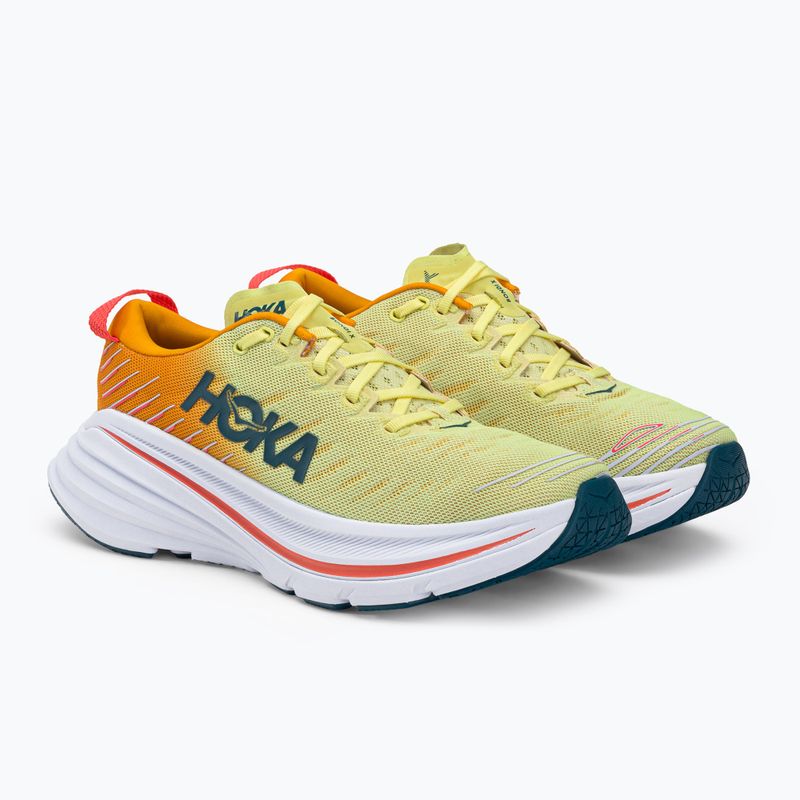 HOKA Bondi X bianco/primavera scarpe da corsa da uomo 3