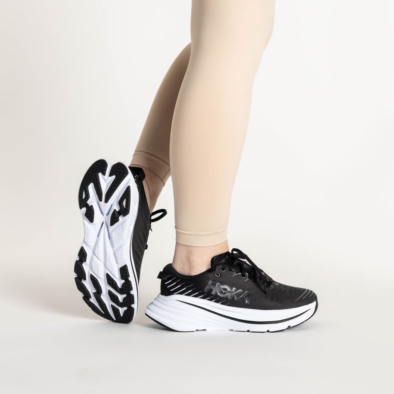 Scarpe da corsa da donna HOKA Bondi X nero/bianco 2