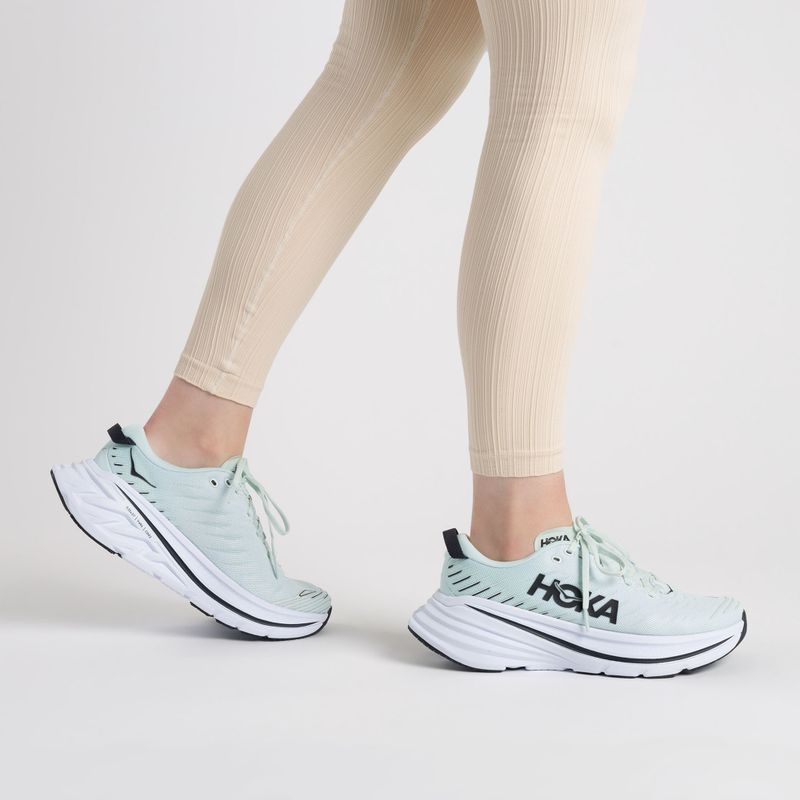 Scarpe da corsa da donna HOKA Bondi X vetro blu/veloce 2