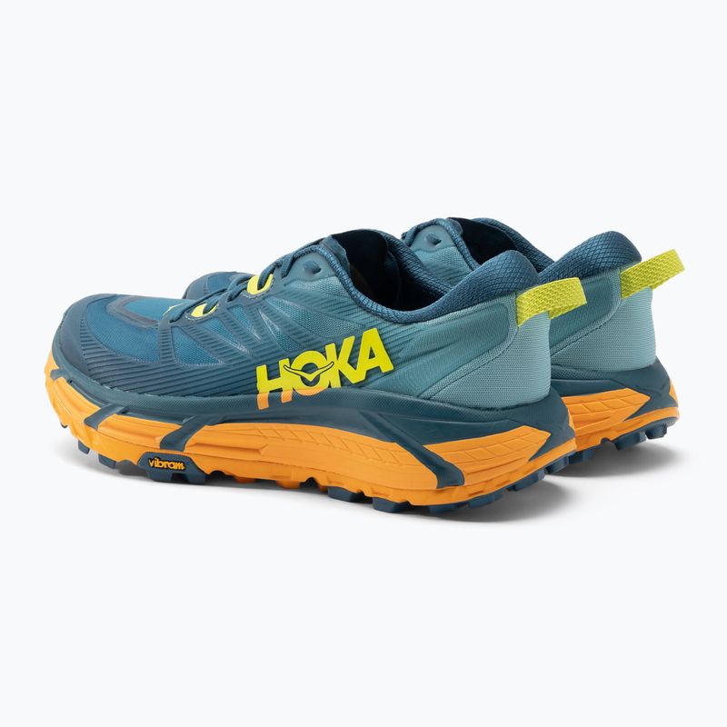 Scarpe da corsa HOKA da uomo Mafate Speed 3 coastal shade/radiant yellow 3