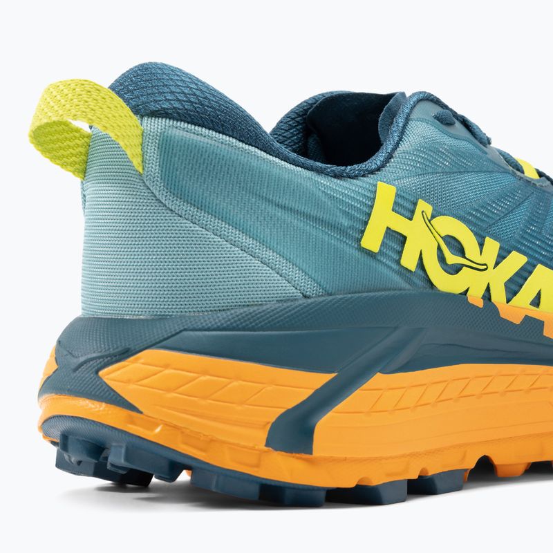 Scarpe da corsa HOKA da uomo Mafate Speed 3 coastal shade/radiant yellow 7