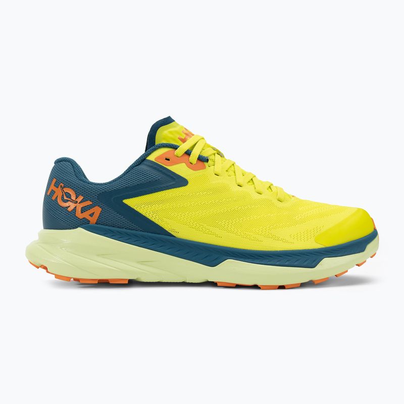 HOKA scarpe da corsa da uomo Zinal evening primrose/blue coral 2