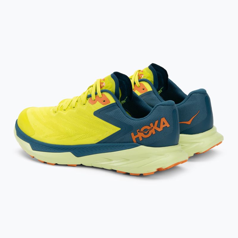HOKA scarpe da corsa da uomo Zinal evening primrose/blue coral 3